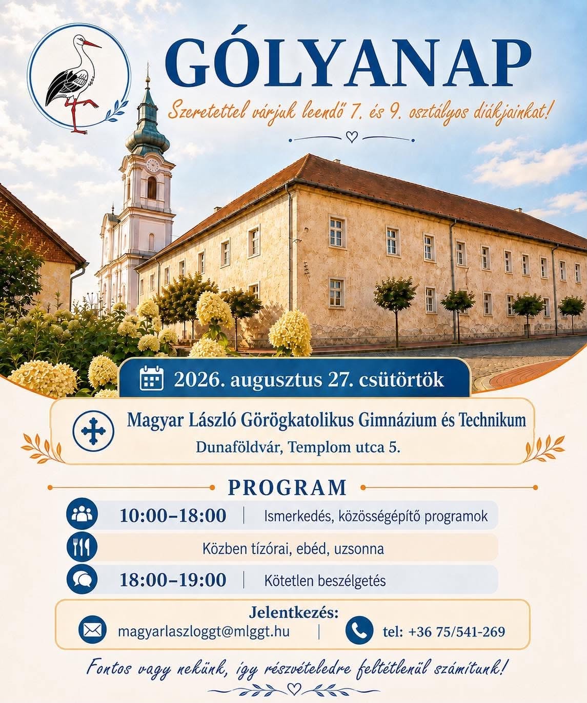MLGGT Gólyanap 2026 - program